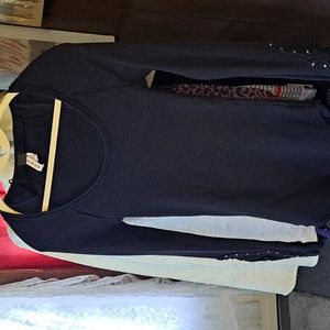 FREE people shirt, embroidered sleeve